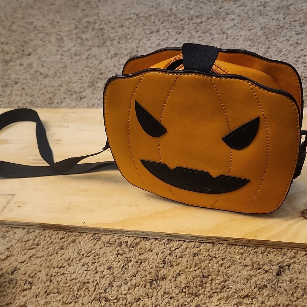 Pumpkin Face Crossbody Bag